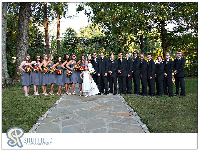 bridal party, nashville wedding, belle meade plantation, outdoor